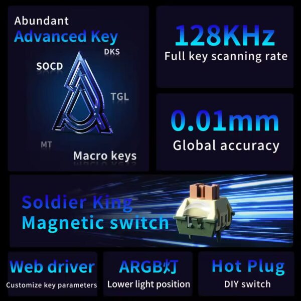 AK980 MAX HE 8K-New magnetic switch - Image 4