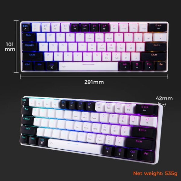 EK861S RGB Wired Mechanical Keyboard - Image 9