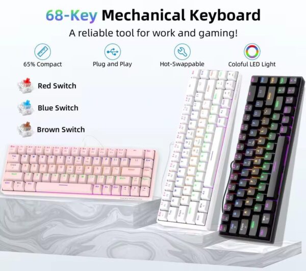 68-key Mechanical Keyboard