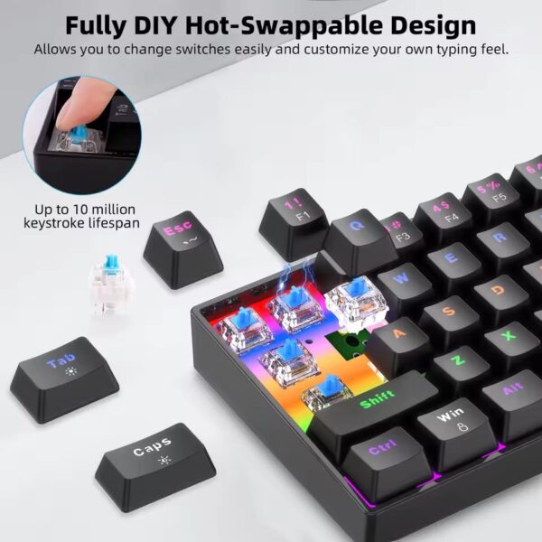68-key Mechanical Keyboard - Image 6