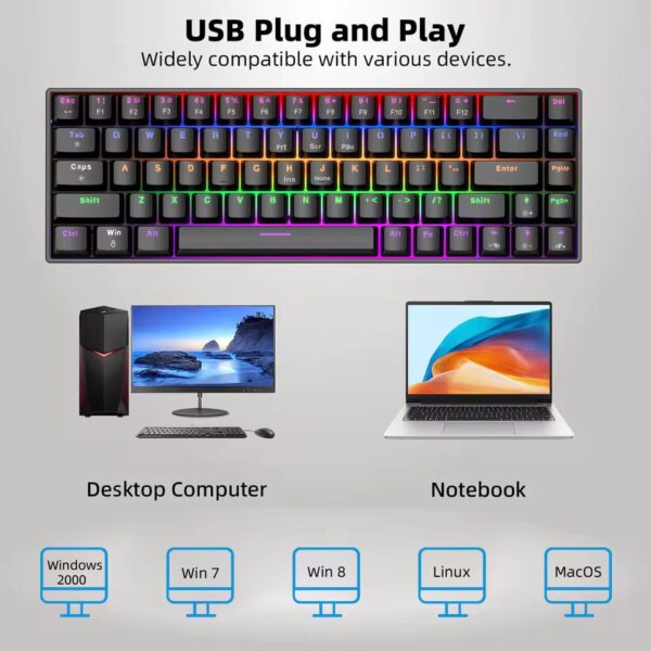 68-key Mechanical Keyboard - Image 3