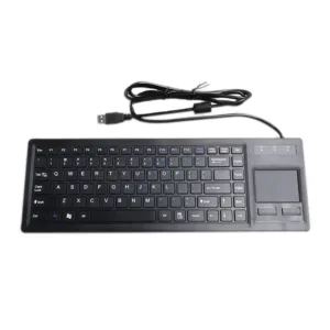 Customized OEM industrial keyboard with built-in touchpad for industrial control systems